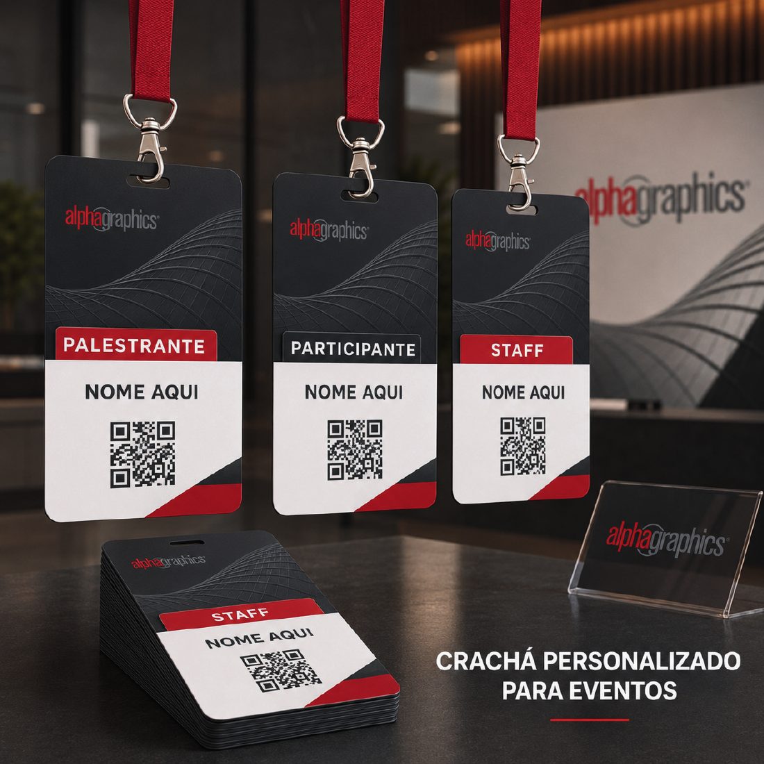 Crachá personalizado